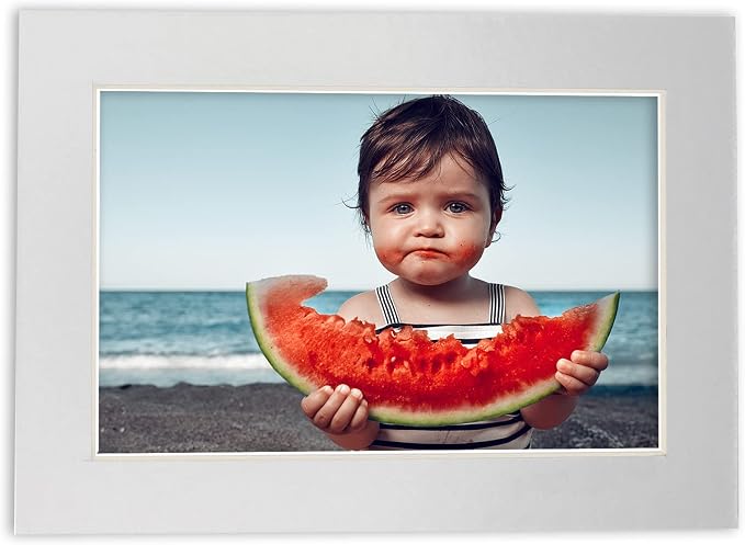 8x10 Mat for 16x20 Frame - Precut Mat Board Acid-Free Metallic Silver 8x10 Photo Matte For a 16x20 Picture Frame, Premium Matboard for Family Photos, Show Kits, Art, Picture Framing, Pack of 10 Mats - Image 7
