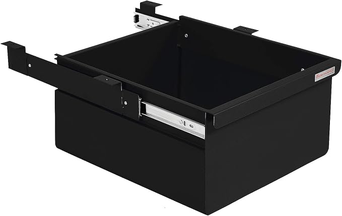 Heavy 16 Ga Cold Rolled Steel Drawer Kit - Powder Painted - 8" High x 14.5" Wide x 17" Length - Black - by BenchPro. by BenchPro%E2%84%A2