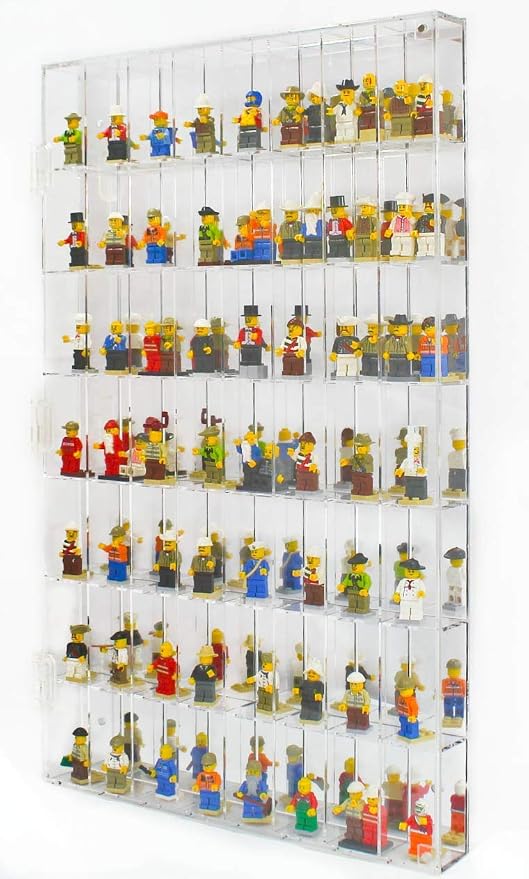 Clear Display Case Wall Cabinet for Hot Small Toy Wheels 1/64 Scale Matchbox Toy Cars Collection Storage Display (56 Slots, 24" X 14") - Image 7