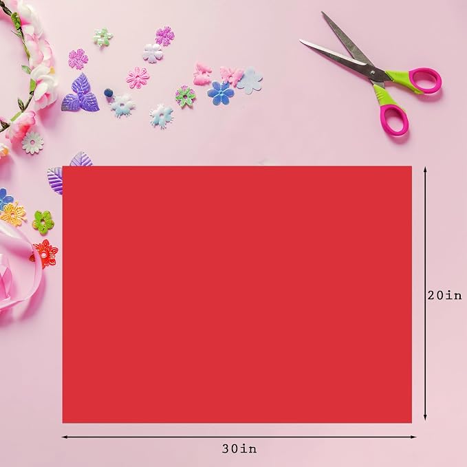 Red Tissue Paper for Gift Bags - 500 Sheets 20 X 30 Inch Wrapping Tissue Paper Bulk Red Packaging Tissues for Gift Wrap Art Crafts DIY Filler Flower Valentines Christmas Birthday Wedding - Image 3