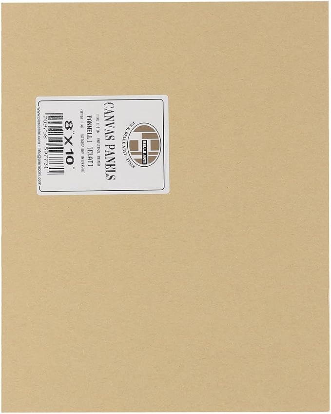 Pannelli Telati Mounted Canvas Panel - Acid Free 100% Cotton Canvas for All Types of Media - [8x10-16 Pack] - Image 3