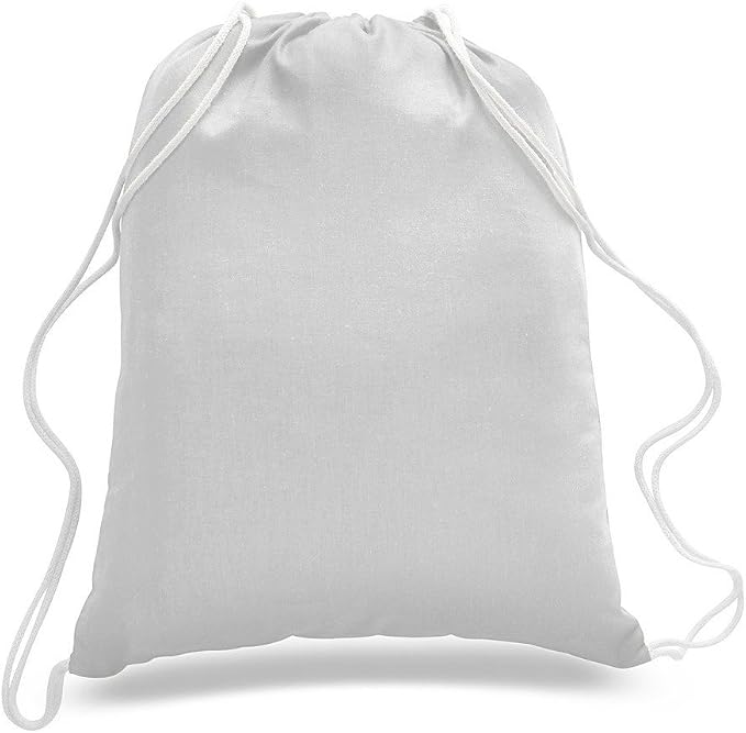 24 Pack Promotional Priced Cotton Drawstring Bags Backpacks Art Craft - Image 2