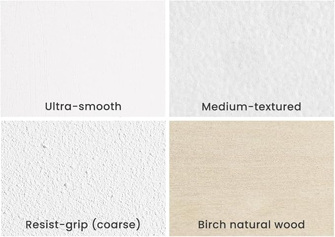 Da Vinci Pro Medium Textured Gesso Panel -14x18" - 4 Pack - 7/8" Depth Wood Panels for Painting - Accepts Mediums Like Canvas - for Oils, Acrylics, Mixed Media, Pastels & Drawing Sticks - Image 5