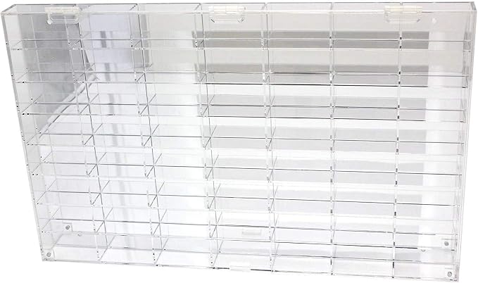 Clear Display Case Wall Cabinet for 1:64 Hot Small Toy Car Wheels Scale Matchbox Hot Toy Cars Collection Storage Display (108 Slots, 32" X 21") - Image 2