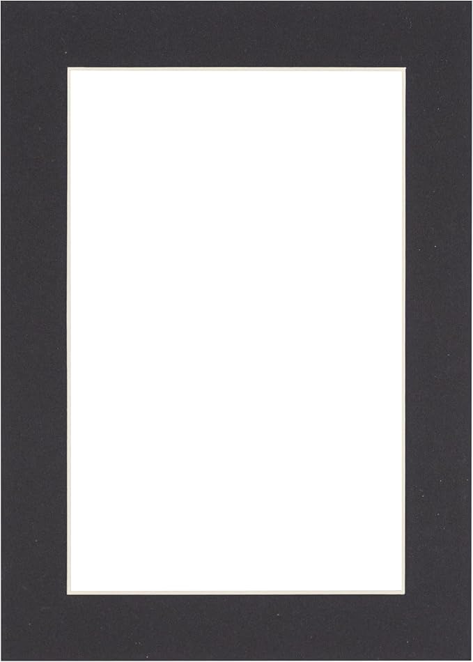 8.5x11 Mat for 12x16 Frame - Precut Mat Board Acid-Free Black 8.5x11 Photo Matte Made to Fit a 12x16 Picture Frame, Premium Matboard for Family Photos, Show Kits, Art, Picture Framing, Pack of 1 Mat - Image 3