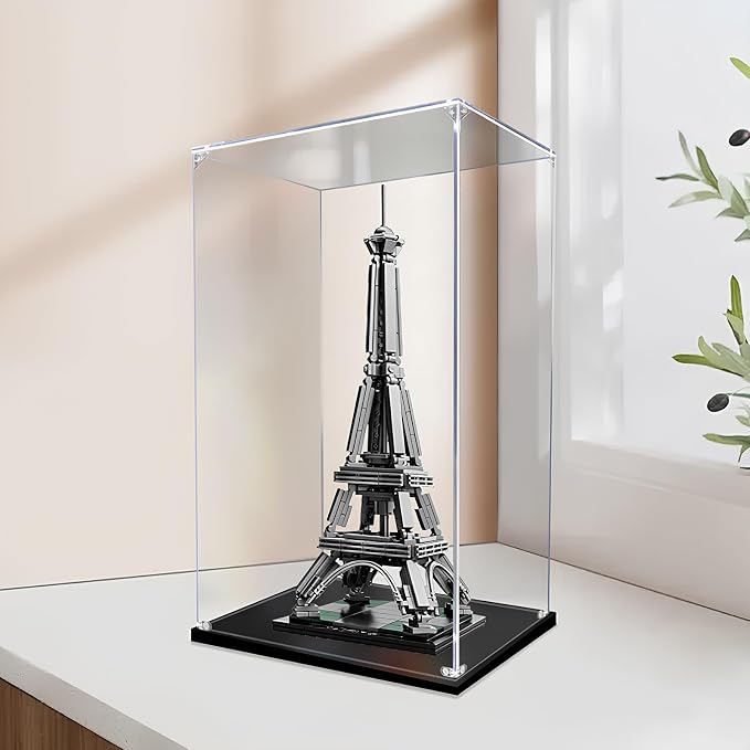 Clear Acrylic Display Case, Self-Assemble High Transparency Display Box, 35x40x50cm/14x16x20in, Dustproof Protection Showcase for Collectibles, Action Figures, Dolls, Models Toys, Commemorative by Unknown