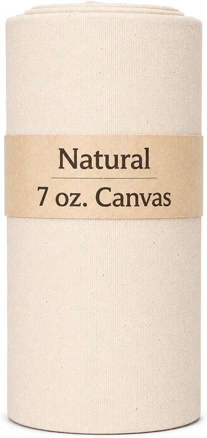 Sedona Designz 60" Wide Cotton Duck Canvas Fabric - 7oz Durable 100% Cotton (Natural, 100 Yards) by SedonaDesignz