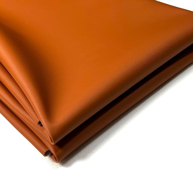 Faux Leather Fabric,54"x72" 1.2mm Thick Durable Synthetic Upholstery Leather Vinyl, Soft Smooth Waterproof, Durable,Replacement Renovate for Wallets, DIY Projects, Furniture, Car Seats 2 Yards-Brown by AOOTOOLINK