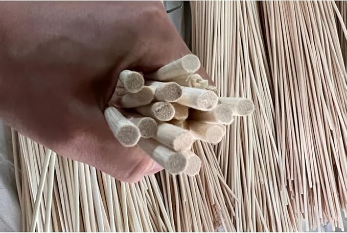 Natural Reed Spline, 500g 12mm Round Reed Coil DIY Cane Webbing Material for Basket Weaving Furniture Wicker Chair Table Repair - Image 3