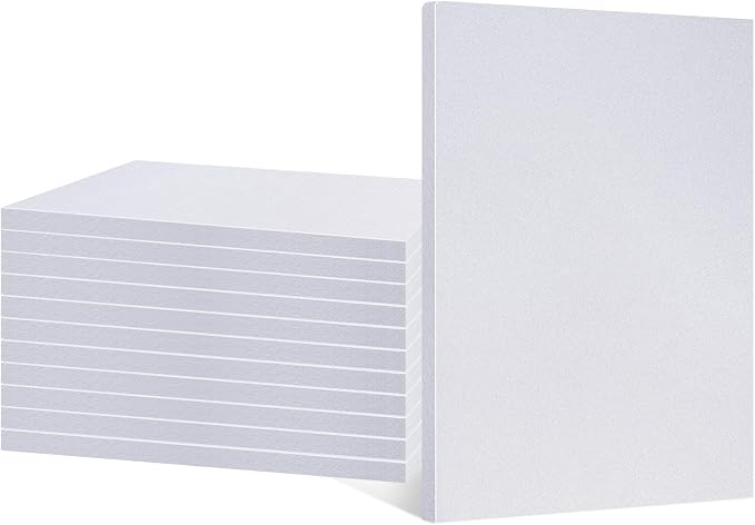 Frienda 12 Pcs Xps Foam Board Craft Foam Sheet,12" X 12" X 1/2",White | Foam Core Board Bulk, Thick Foam Panels, for Crafting DIY Modeling Sculpture Floral Arrangement Art, Fit School Home Office by Frienda