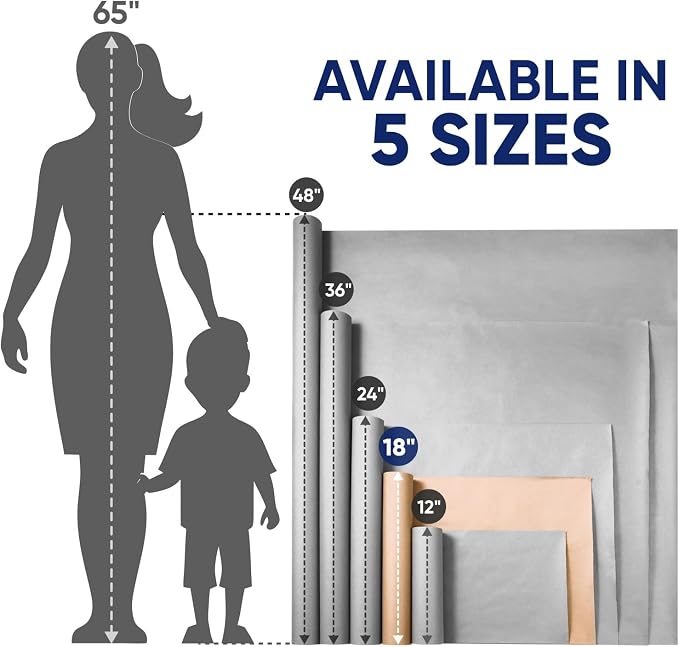 Black Construction Paper Roll 18" x 100 ft – Made in USA – 18" Bulletin Board Paper for Classroom & School, Teachers & Kids - Image 4