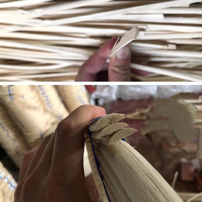 Natural Reed Spline, 500g 8mm Half Round Reed Coil DIY Cane Webbing Material for Basket Weaving Furniture Wicker Chair Table Repair - Image 3