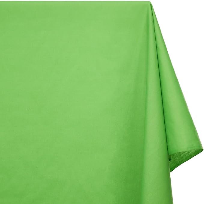 Cotton Polyester Broadcloth (44/45 Inch) Plain Weave Fabric by The Yard - for Sewing Fashion Apparel, Decor, & More (Apple Green, 1 Yard) - Image 2