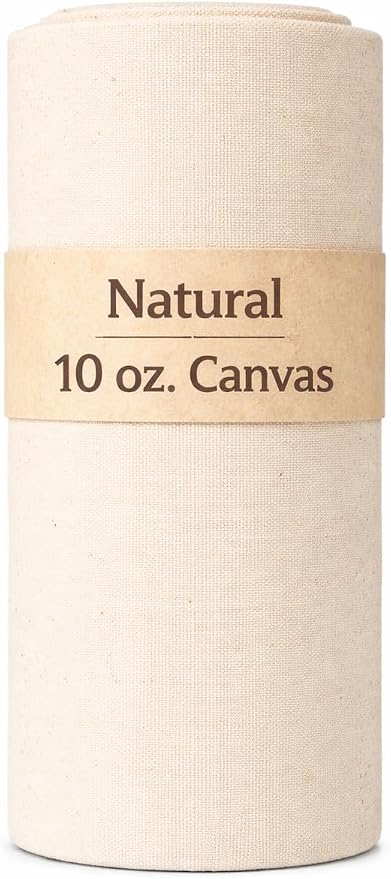 Sedona Designz 60" Wide Cotton Duck Canvas Fabric - Heavy Weight 10oz Durable 100% Cotton (Natural, 20 Yards) by SedonaDesignz