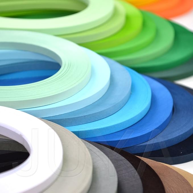 JUYA Solid Color Quilling Strips Set 42 Colors 4200 Strips 2mm/0.08in | 100 Strips Each; Balanced Color Selection; 39cm (15.35in) Long; Approx. 120 GSM; Cards and Framed Art - Image 3