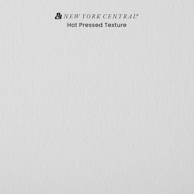 New York Central Watercolor Paper Block - 4x10" - 20 Sheets, 140 lb. Hot Press - 100% Cotton, Acid-Free, Archival Quality, Bright White Watercolor Paper Pad for Wet & Dry Media - Image 4