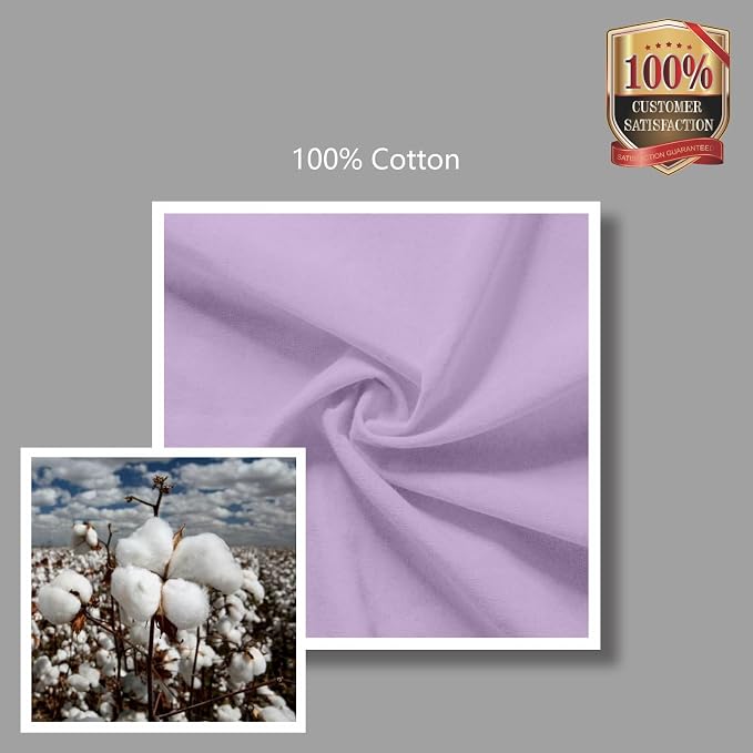 TOPDesign 6-Pack Economical 16"x15" Lavender Cotton Tote Bags, Lightweight Medium Reusable Grocery Shopping Cloth Bags, Suitable for DIY, Advertising, Promotion, Gift, Activity - Image 7