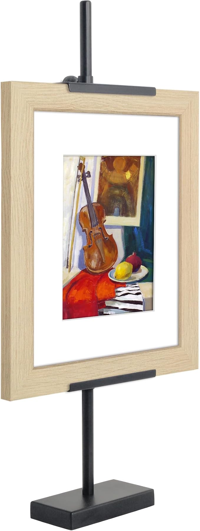 Americanflat 18" Adjustable Tabletop Easel Stand for Picture Frames up to 10x8 - Ideal Picture Frame Stand to Display Art, Signs, or Photos - Use Easel Stands for Home or Events - Black by Americanflat