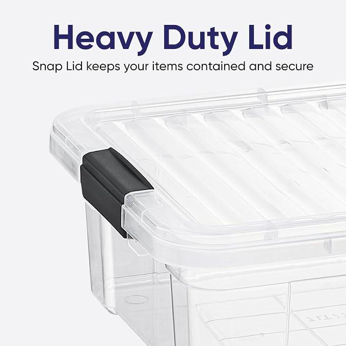 Superio Storage Container Organizing Bin with Removable Tray Plastic Tools, Sewing, Crafts Box, 7.5 Qt. - Image 5