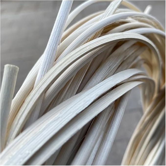 Natural Reed Spline, 500g 15mm Half Round Reed Coil DIY Cane Webbing Material for Basket Weaving Furniture Wicker Chair Table Repair by homeemoh