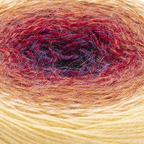 YarnArt Flowers Alpaca 20% Alpaca 80% Acrylic Weight 8.82oz Length 1028 Yards Multicolor Rainbow Crochet Winter Yarn Weight 2 Sport (418) - Image 2