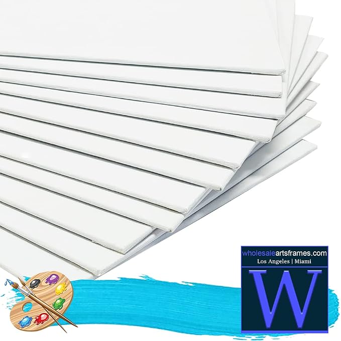 11x14 White Canvas Boards for Painting Bulk 24 Pack.Paint Canvases for Painting Art.Artist Blank Canvases for Painting 11x14 Canvas Panels.Quality Acid Free Primed Canvas Boards for Acrylic,Oil etc - Image 5