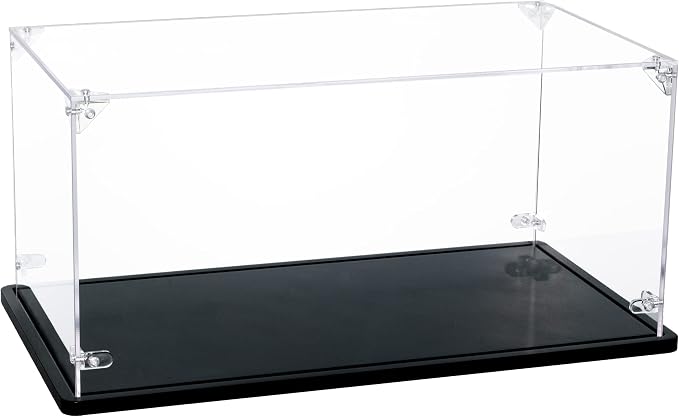 Acrylic Display Case for Lego Cars Diecast Model Cars | 3MM Thick, Solid Wooden Base, Interior 15 x 8 x 7 Inches, Fit for 10295 10300 42123 21317 10290 21328 10282 - Image 8