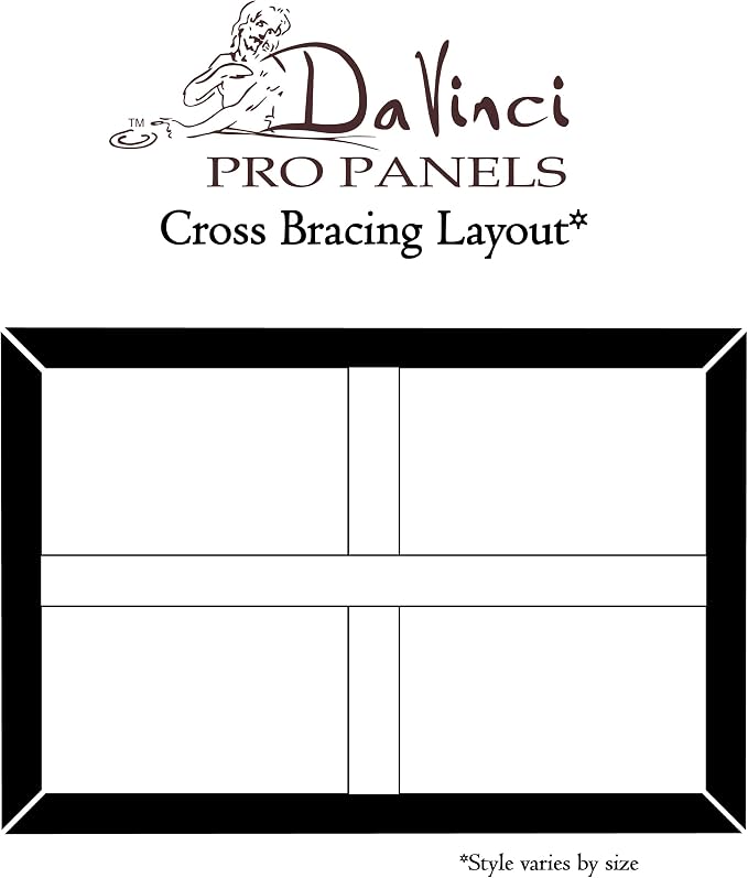 Da Vinci Pro Medium Textured Gesso Panel - Set of 4-30X40-2" Depth Wood Panels for Painting - Accepts Mediums Like Canvas - for Oils, Acrylics, Mixed Media, Pastels & Drawing Sticks - Image 6