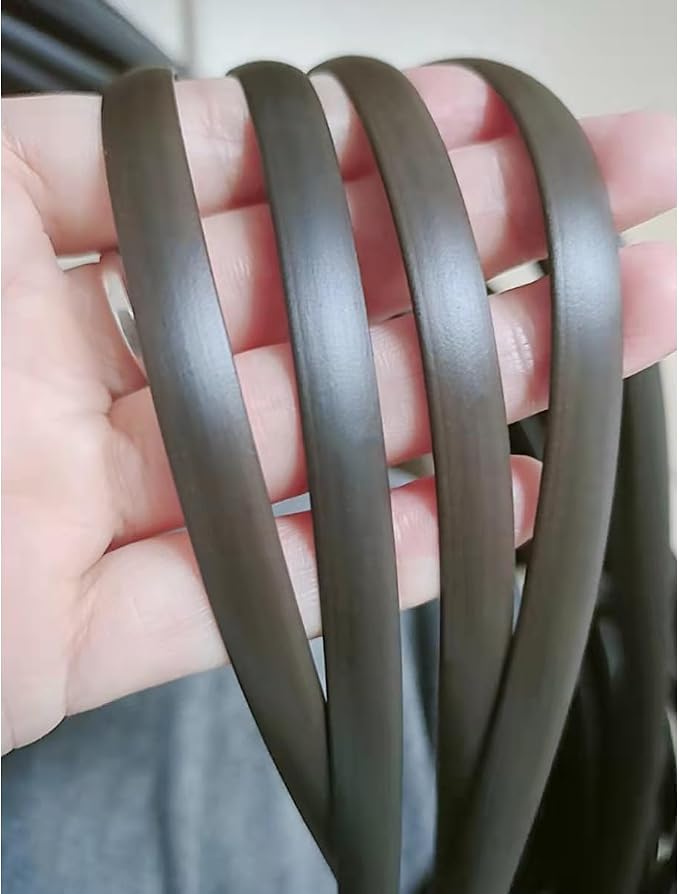 500g Synthetic Rattan Weaving Material, Plastic Wicker Repair Kit PE Rattan Roll for Furniture Repair Woven Handmade Baskets (Width 8mm, Thickness 1.2mm) - Image 2