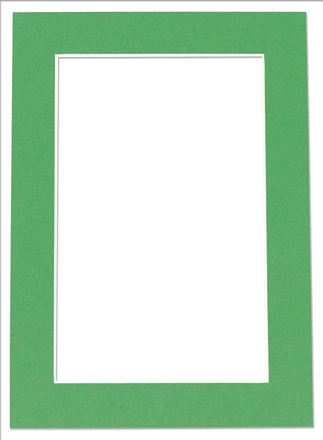 8x12 Mat for 11x14 Frame - Precut Mat Board Acid-Free Show Kit with Backing Board, and Clear Bags Bright Green 8x12 Photo Matte Made to Fit a 11x14 Picture Frame Matboard for Framing, Pack of 1 Mat - Image 3