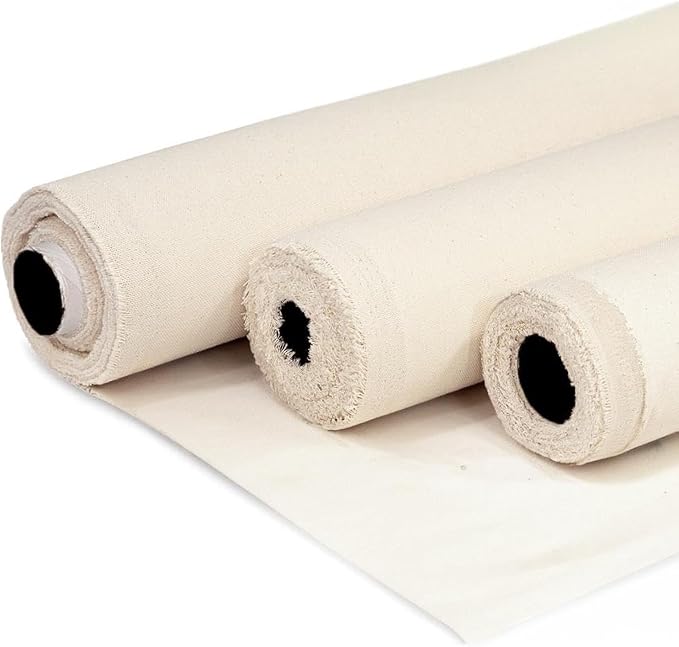 Barcelonetta | Canvas Fabric | Cotton Duck | Medium Duty | Natural 7oz | 62'' Wide | Arts & Crafts, Backings, Covers, Placemats (5 Yard) by Barcelonetta
