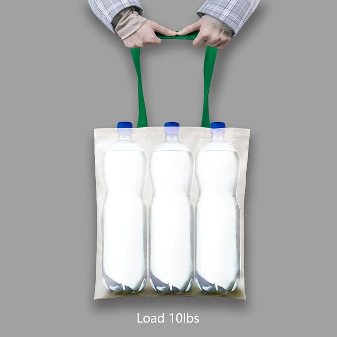 TOPDesign 6-Pack Economical 16"x15" Cotton Tote Bag, Lightweight Medium Reusable Grocery Shopping Cloth Bags, Suitable for DIY, Advertising, Promotion, Gift, Activity - Image 2