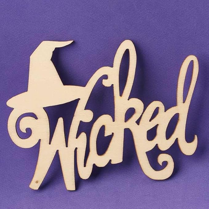 18 Assorted Halloween Wood Cutouts – 4.75–5" Unfinished Laser Shapes | for Fall Crafts, Autumn Décor, DIY Painting, Spooky Party Projects & Primitive Seasonal Embellishing - Image 8