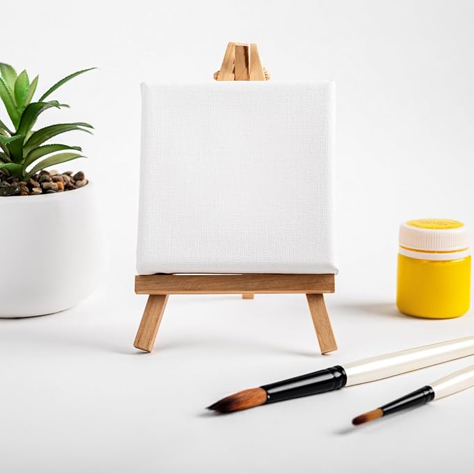 VILLCASE Stretched Oil Painting Canvas, Multi Pack 6x6, 8x8, 8x10,10x12 Inch, Pack of 12, Cotton Canvas Boards for Painting Supplies, Acrylic, Oil, Watercolor, Tempera - Image 7