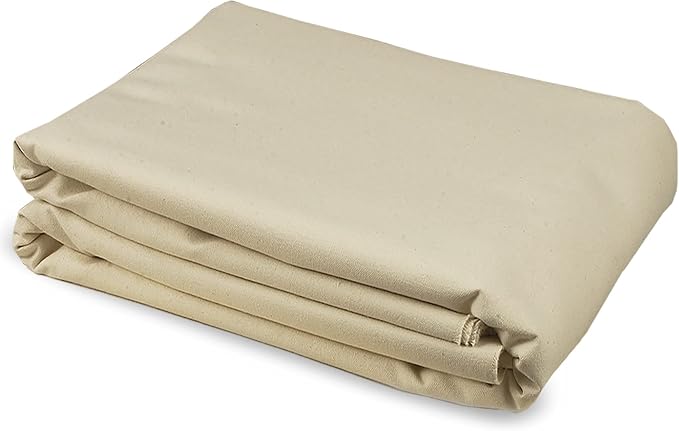 Creative Mark Unprimed Cotton Duck Deluxe Canvas - #10 15oz Folded Canvas - 120" x 6 Yards - Bulk Un-Stretched Duck Canvas Fabric for Artists by CreativeMark