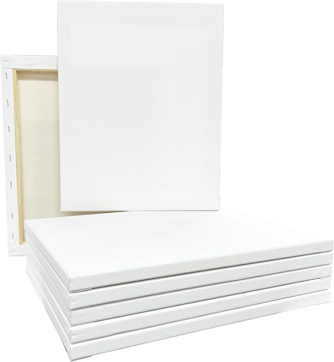 Artist's Loft 7 Count (28 Total) 11” x 14” Super Value Canvas Necessities - Acid Free Cotton Canvas for Paint, Acrylic, & Oils - Bulk 4 Pack - Image 2