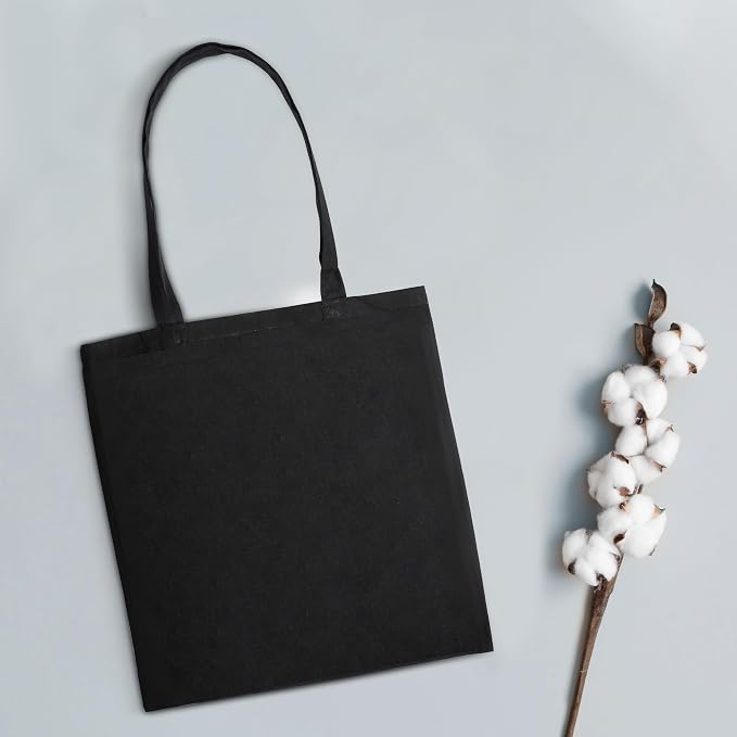 Urban Villa Cotton Tote Bags 28x36 (Set of 24) Black - Image 7