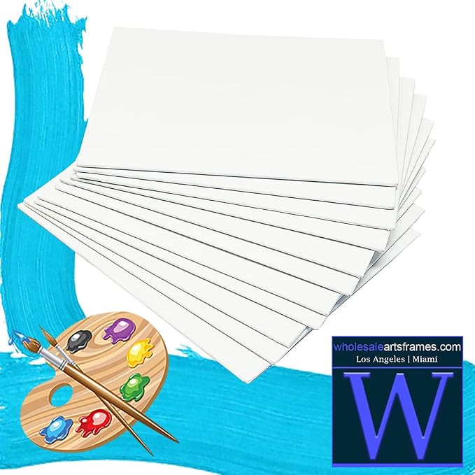 4x6 White Canvas Boards for Painting Bulk 24 Pack.Paint Canvases for Painting Art.Artist Blank Canvases for Painting 4x6 Canvas Panels.Quality Acid Free Primed Canvas Boards for Acrylic,Oil etc - Image 4