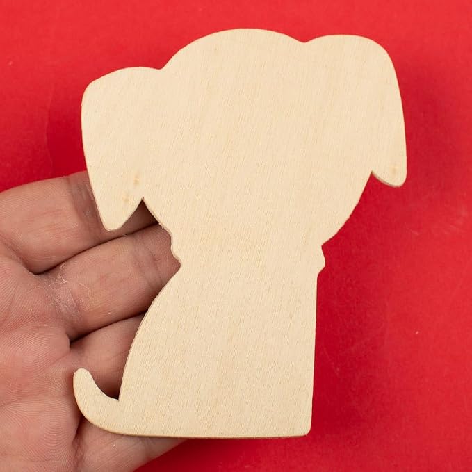 Pack of 24 Kitten and Puppy Wood Cutouts by Factory Direct Craft - Blank Wooden Bulldogs Panthers Wildcats Cat and Dog Pet Shapes for Crafts and DIY Projects (Size: 4" H) - Image 5