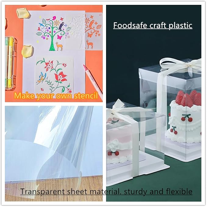 Transparency Mylar Stencils Sheet for Cutting Machines,3ft x 50ft Rolls 6 mil/0.15mm Clear Blank Template Paper Material Acetate (Clear, 3ft x 50ft / 6mil) - Image 7