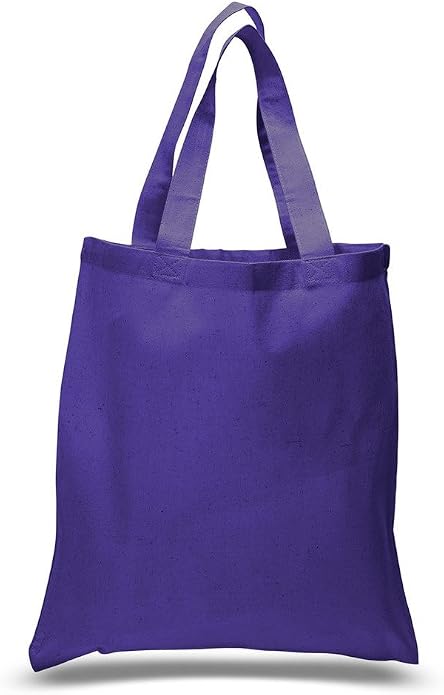 Set of 15- Economical 100% Cotton Blank Tote Bags by ToteBagFactory