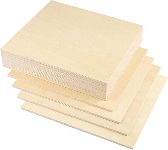 15 PCS 12 Inch Square Basswood Board, Thickness 6 mm, Basswood Sheets, Plywood Sheets for Laser, CNC Cutting, Wood Burning, Drawing Painting, Wood Engraving,GNIEMCKIN - Image 4