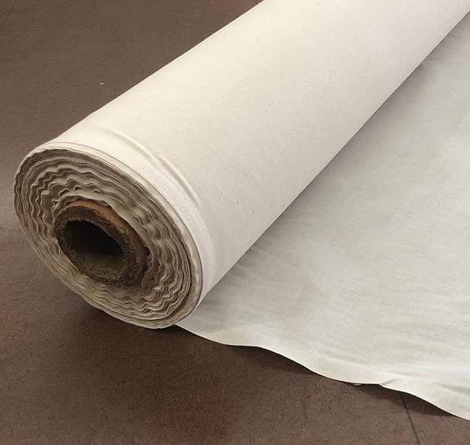 Sedona Designz Natural 100% Cotton Muslin Fabric by The Yard – Unbleached Lightweight Draping Textile for Sewing, Quilting, Crafts & Home Décor – 50" Wide by SedonaDesignz