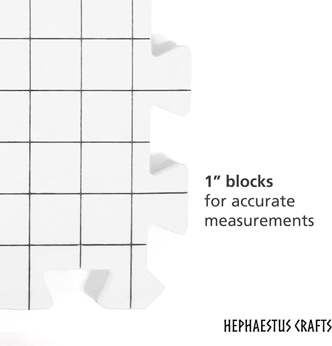 Hephaestus Crafts Blocking Mats for Knitting - Pack of 9 GRAY Blocking Boards with Grids for Needlepoint or Crochet. 150 T-pins | Blocking Boards with Grids for Needlepoint or Crochet, Includes 150 T Pins - Image 7