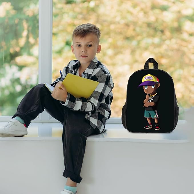 4PCS Kids White Blank Backpack for Heat Transfer Printing, Custom Personalized Sublimation Backpack 12 Inch Toddler Bookbag for Daycare, Preschool & Kindergarten Boy Girl(Black) - Image 6
