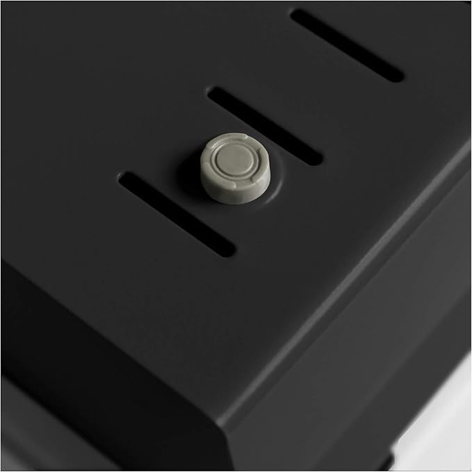 Acrimet 5 X 8 Card File Holder Organizer Box Metal Base Heavy Duty (AZ Index Cards and Divider Included) (Black Color with Clear Crystal Plastic Lid Cover) | With A-Z Index & Non-Slip - Image 5