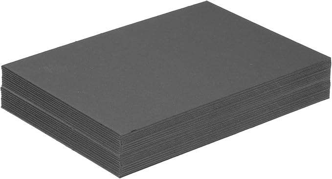 PATIKIL 7x5x0.06" Chipboard Sheets, 20Pcs 60PT Thick Book Board Binders Board Sturdy Bookbinding Supplies for Book Binding Cover, Black - Image 4