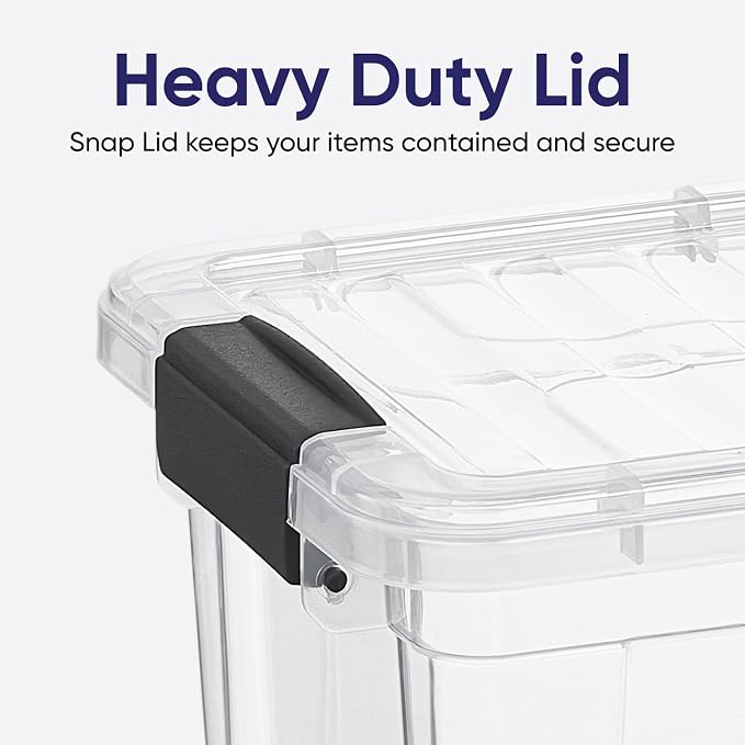 Superio Mini Storage Container Organizing Bin with Removable Tray Plastic Tools, Sewing, Crafts Box, 1.85 Qt. - Image 5