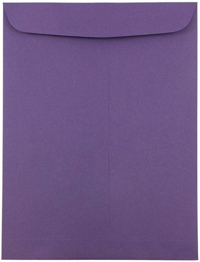 JAM PAPER 9 x 12 Open End Catalog Premium Envelopes - Dark Purple - 25/Pack by JAMPaper