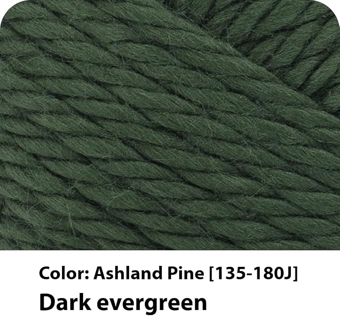 Lion Brand Yarn Hometown Yarn, Super-Bulky Yarn for Knitting, Crocheting, and Crafting, 3 Pack, Ashland Pine | Super Bulky Acrylic Fiber for Warm Crochet Blankets, Knit Winter Hats, Chunky Cardigans, Soft Scarves, Weaving - Image 2